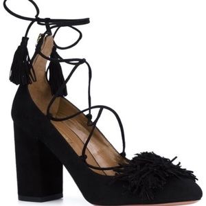 NWT! Aquazzura Wild Thing Lace up Pump